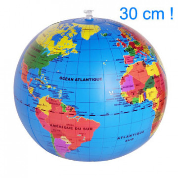 globe gonflable 30 cm