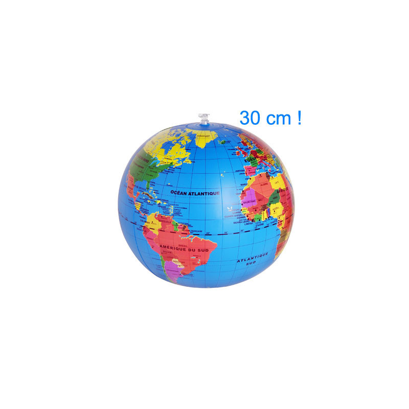 globe gonflable 30 cm