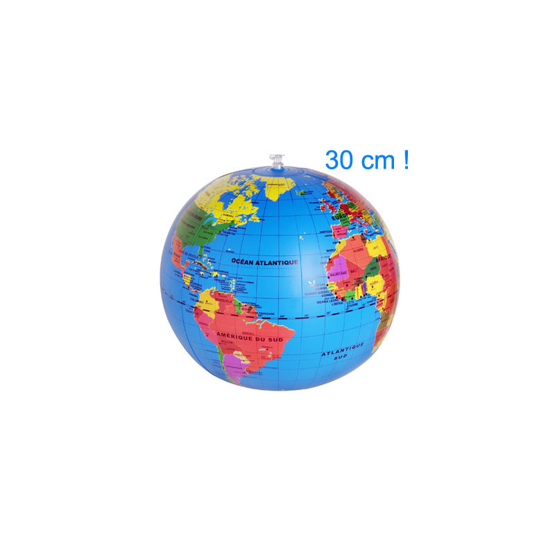 Animaux 30 cm - Globe Terrestre Gonflable - Jeu Educatif