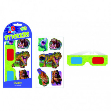 stickers dinosaures 3D