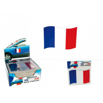 drapeau français aimanté pour voiture