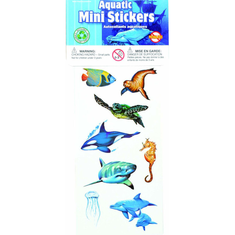 mini stickers animaux marins