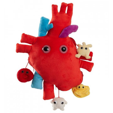 Peluche du coeur GiantMicrobes