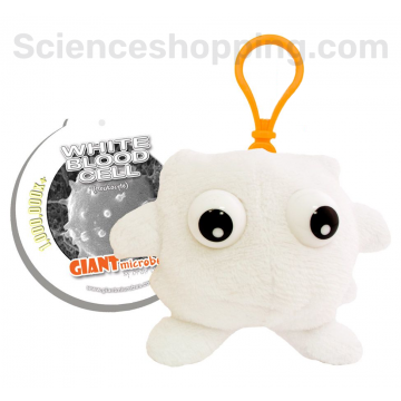 Peluche Porte-clés globule blanc