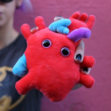 Giantmicrobes Heart peluche coeur